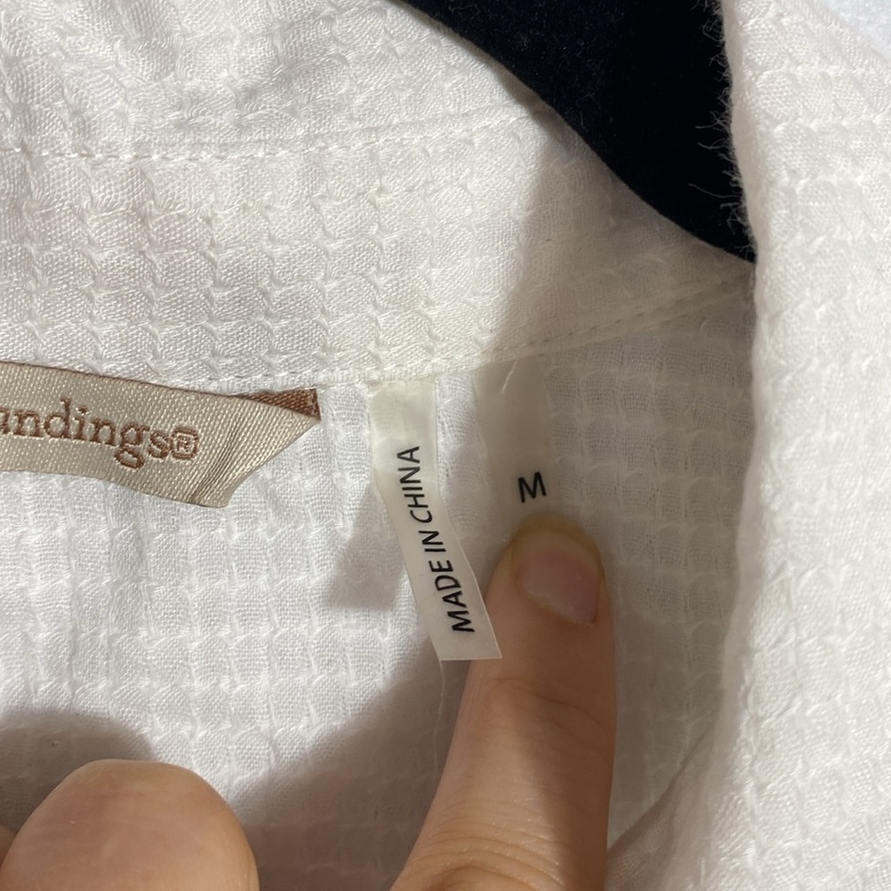 Soft Surroundings Button Down Blouse with detaile… - image 6